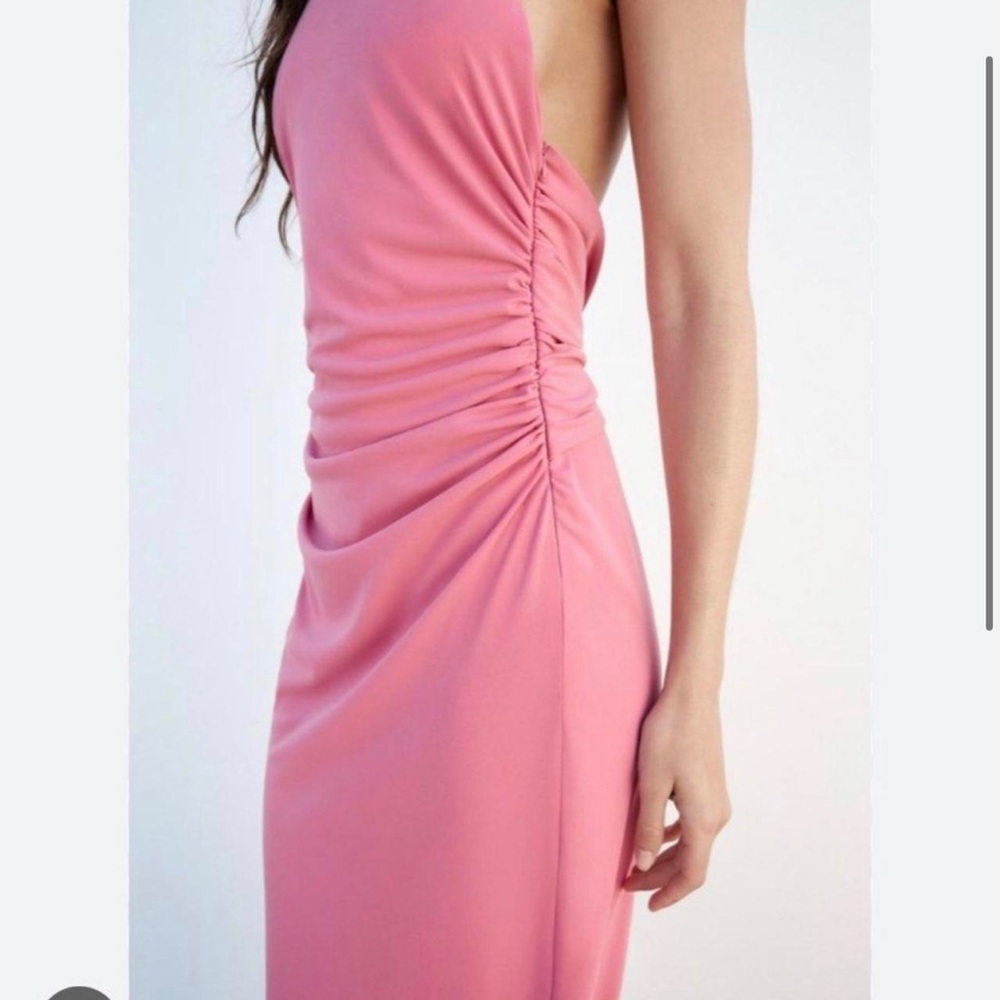 ZARA Open Back Halter Dress